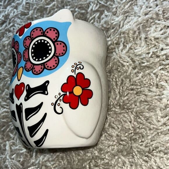 CrackerBarrel Exclusive Stoneware Colorful Day Of The Dead Owl Mug - Picture 11 of 12